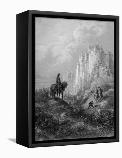 Camelot, Illustration from 'Idylls of the King' by Alfred Tennyson (Litho)-Gustave Doré-Framed Premier Image Canvas