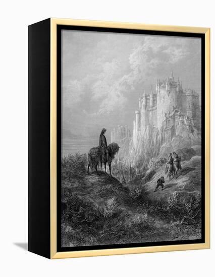 Camelot, Illustration from 'Idylls of the King' by Alfred Tennyson (Litho)-Gustave Doré-Framed Premier Image Canvas