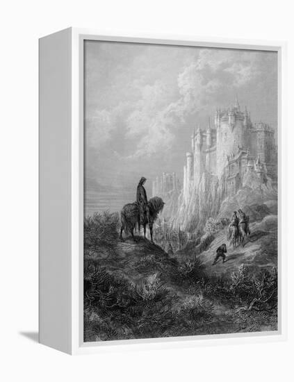 Camelot, Illustration from 'Idylls of the King' by Alfred Tennyson (Litho)-Gustave Doré-Framed Premier Image Canvas