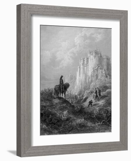 Camelot, Illustration from 'Idylls of the King' by Alfred Tennyson (Litho)-Gustave Doré-Framed Giclee Print