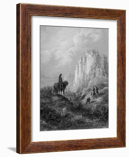 Camelot, Illustration from 'Idylls of the King' by Alfred Tennyson (Litho)-Gustave Doré-Framed Giclee Print