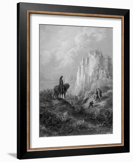 Camelot, Illustration from 'Idylls of the King' by Alfred Tennyson (Litho)-Gustave Doré-Framed Giclee Print