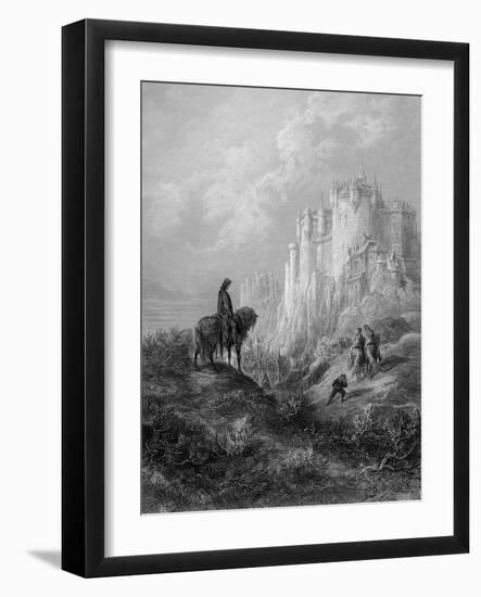 Camelot, Illustration from 'Idylls of the King' by Alfred Tennyson (Litho)-Gustave Doré-Framed Giclee Print