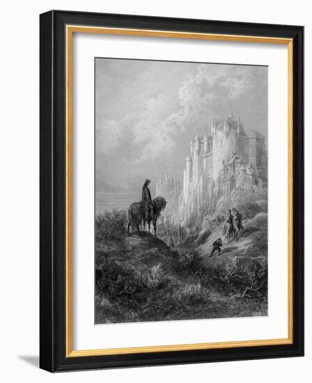 Camelot, Illustration from 'Idylls of the King' by Alfred Tennyson (Litho)-Gustave Doré-Framed Giclee Print