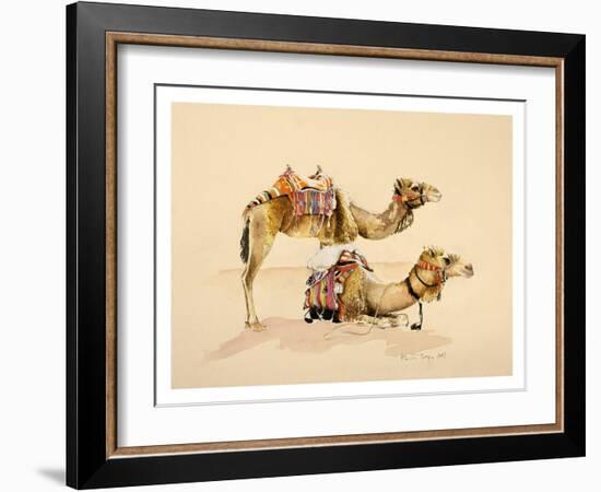 Camels from Petra, 2007-Alison Cooper-Framed Giclee Print