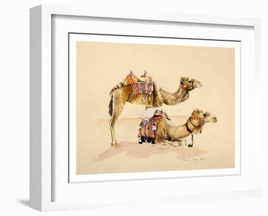 Camels from Petra, 2007-Alison Cooper-Framed Giclee Print