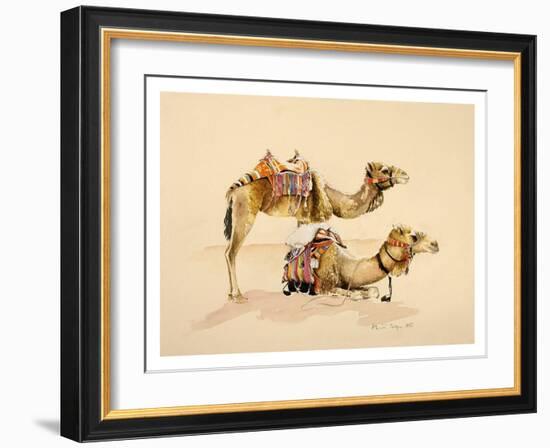 Camels from Petra, 2007-Alison Cooper-Framed Giclee Print