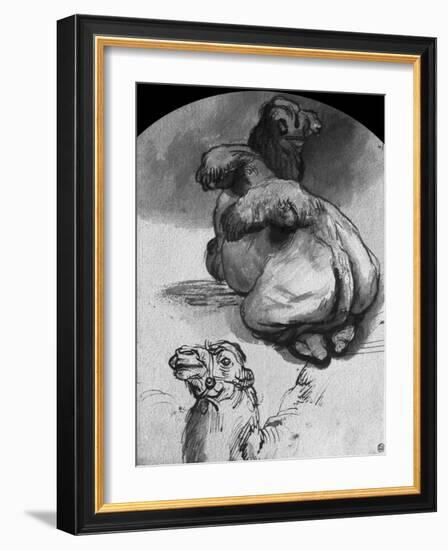 Camels-Rembrandt van Rijn-Framed Giclee Print