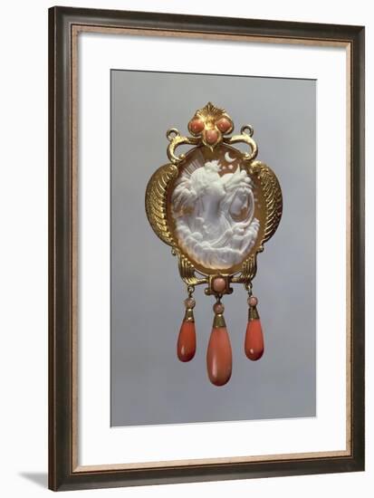 Cameo and Corals Pendant-null-Framed Giclee Print