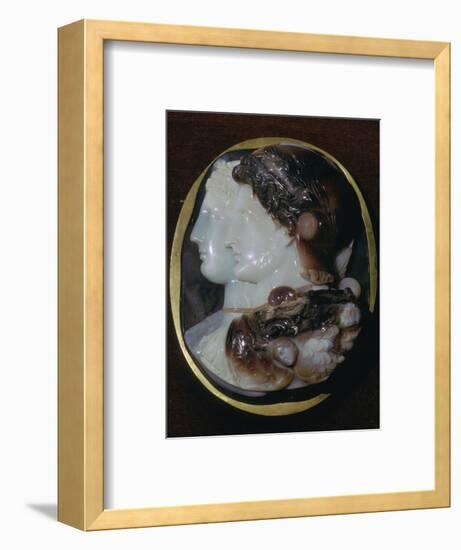 Cameo of the Egyptian ruler Ptolemy II and his wife, 3rd century BC Artist: Unknown-Unknown-Framed Giclee Print