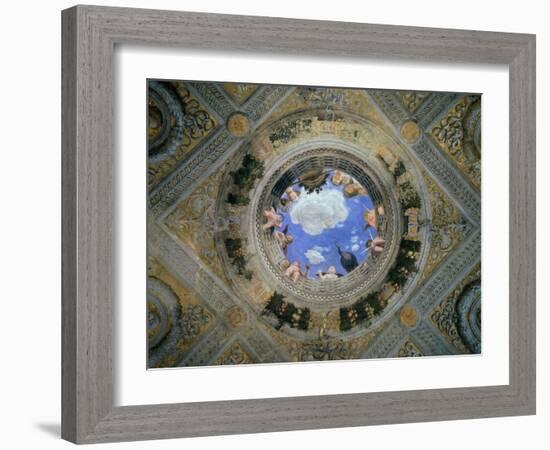 Camera Degli Sposi: Ceiling Oculus-Andrea Mantegna-Framed Giclee Print