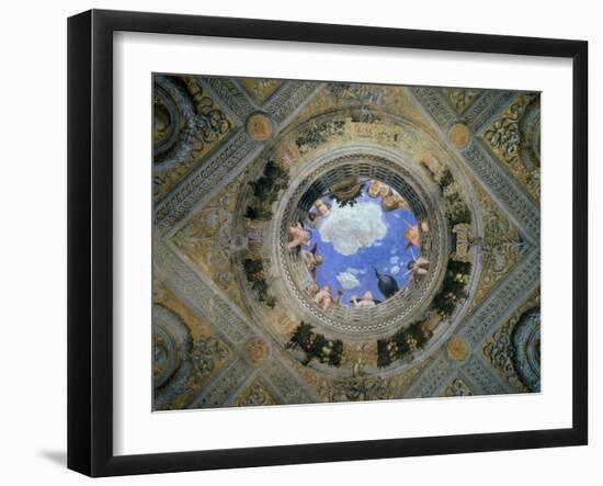 Camera Degli Sposi: Ceiling Oculus-Andrea Mantegna-Framed Giclee Print