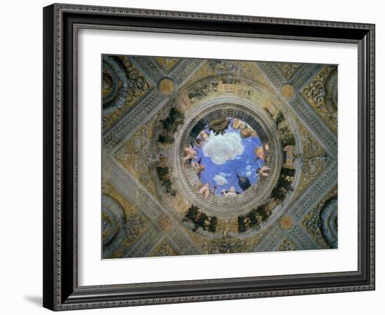 Camera Degli Sposi: Ceiling Oculus-Andrea Mantegna-Framed Giclee Print