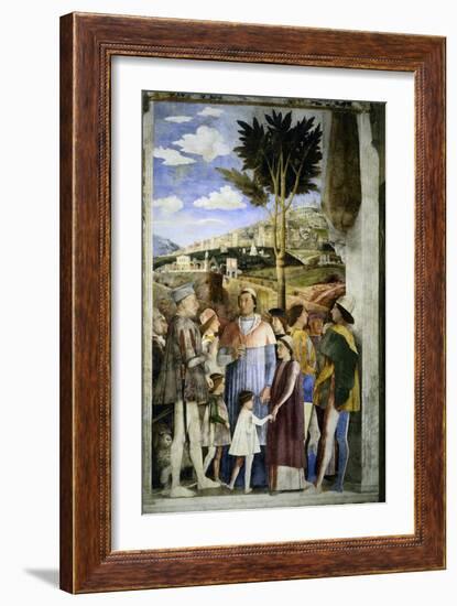 Camera Degli Sposi: The Meeting-Andrea Mantegna-Framed Giclee Print