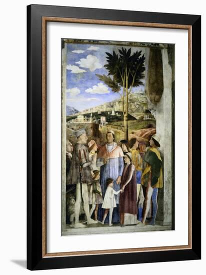 Camera Degli Sposi: The Meeting-Andrea Mantegna-Framed Giclee Print