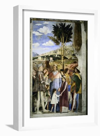 Camera Degli Sposi: The Meeting-Andrea Mantegna-Framed Giclee Print