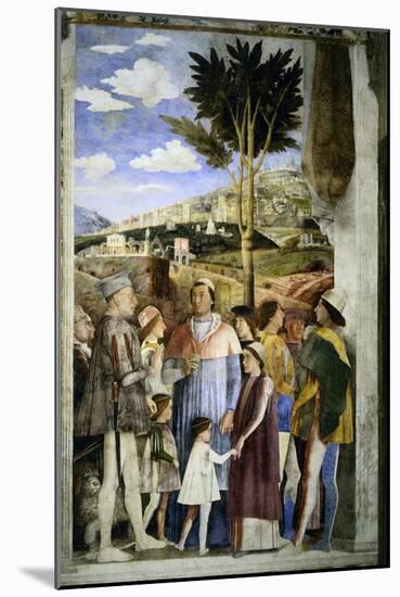 Camera Degli Sposi: The Meeting-Andrea Mantegna-Mounted Giclee Print