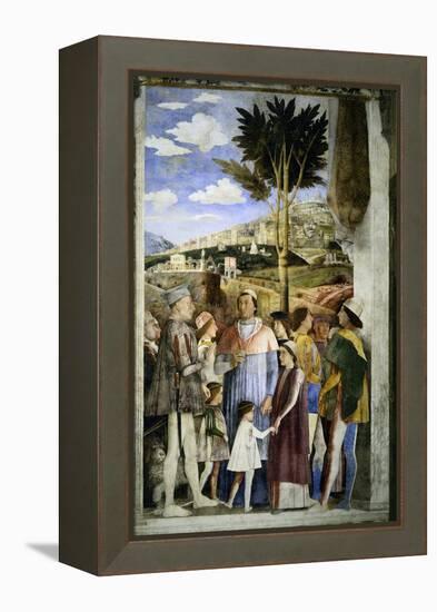 Camera Degli Sposi: The Meeting-Andrea Mantegna-Framed Premier Image Canvas