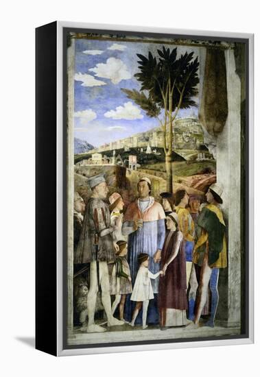 Camera Degli Sposi: The Meeting-Andrea Mantegna-Framed Premier Image Canvas