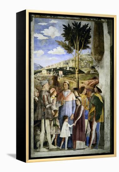 Camera Degli Sposi: The Meeting-Andrea Mantegna-Framed Premier Image Canvas