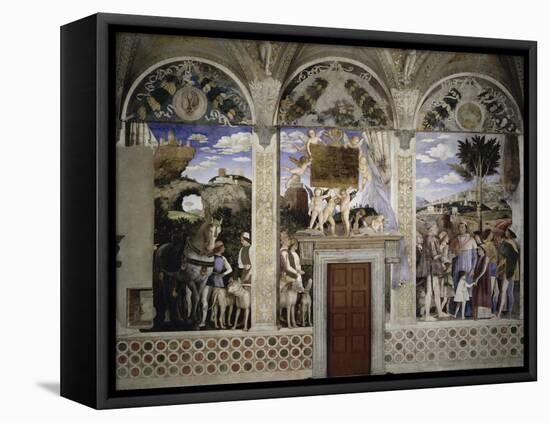 Camera Degli Sposi: West Wall-Andrea Mantegna-Framed Premier Image Canvas