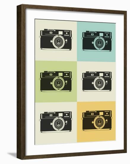 Camera Grid Poster-NaxArt-Framed Art Print