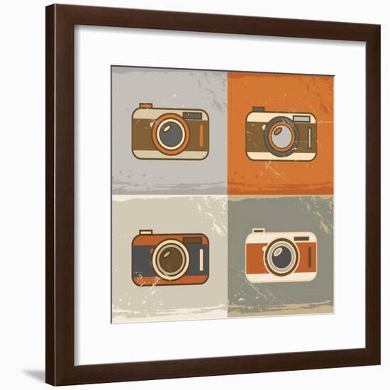 Camera Icons-YasnaTen-Framed Premium Giclee Print