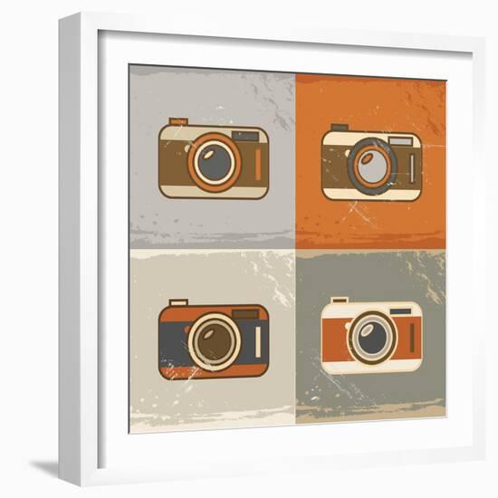 Camera Icons-YasnaTen-Framed Premium Giclee Print