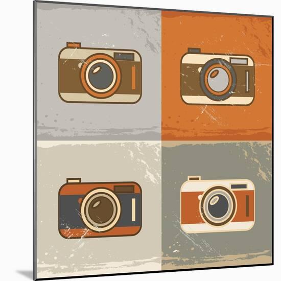 Camera Icons-YasnaTen-Mounted Art Print