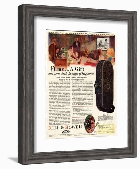 Cameras Cine Bell and Howell, USA, 1928-null-Framed Giclee Print