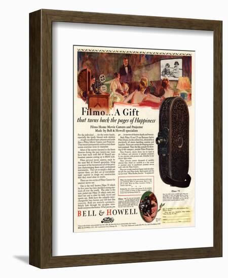 Cameras Cine Bell and Howell, USA, 1928-null-Framed Giclee Print