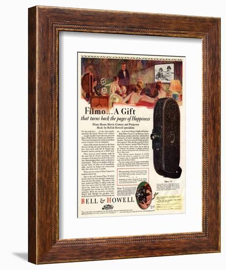 Cameras Cine Bell and Howell, USA, 1928-null-Framed Giclee Print