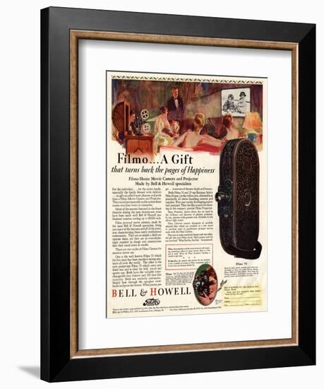 Cameras Cine Bell and Howell, USA, 1928-null-Framed Giclee Print