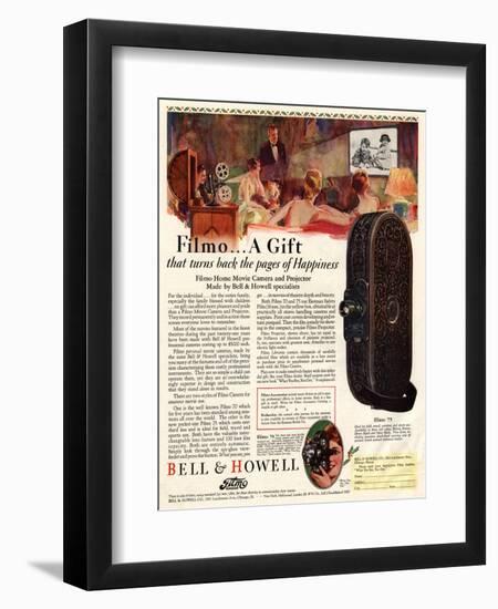 Cameras Cine Bell and Howell, USA, 1928-null-Framed Giclee Print