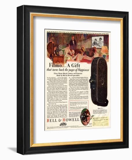 Cameras Cine Bell and Howell, USA, 1928-null-Framed Giclee Print