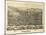 Cameron, West Virginia - Panoramic Map-Lantern Press-Mounted Art Print