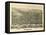 Cameron, West Virginia - Panoramic Map-Lantern Press-Framed Stretched Canvas