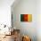 Cameroon Flag Design with Wood Patterning - Flags of the World Series-Philippe Hugonnard-Art Print displayed on a wall