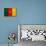 Cameroon Flag Design with Wood Patterning - Flags of the World Series-Philippe Hugonnard-Premium Giclee Print displayed on a wall