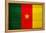 Cameroon Flag Design with Wood Patterning - Flags of the World Series-Philippe Hugonnard-Framed Stretched Canvas