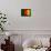 Cameroon Flag Design with Wood Patterning - Flags of the World Series-Philippe Hugonnard-Framed Stretched Canvas displayed on a wall