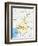 Cameroon Political Map-Peter Hermes Furian-Framed Art Print