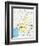 Cameroon Political Map-Peter Hermes Furian-Framed Art Print