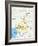 Cameroon Political Map-Peter Hermes Furian-Framed Art Print