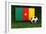 Cameroon Soccer-badboo-Framed Art Print