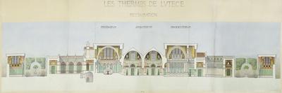 Roman Baths of Lutetia, Paris-Camille Bernard-Framed Giclee Print