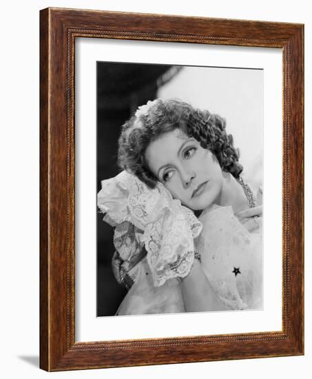 Camille by George Cukor, based on a novel by Alexandre Dumas son, with Greta Garbo, 1937 (b/w photo-null-Framed Photo