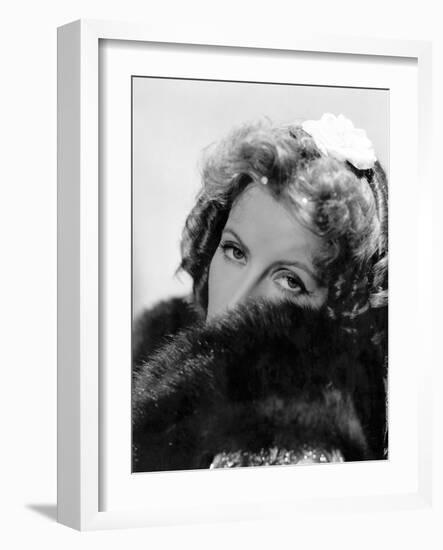 Camille by George Cukor, based on a novel by Alexandre Dumas son, with Greta Garbo, 1937 (b/w photo-null-Framed Photo