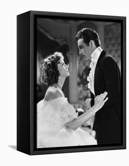 Camille by George Cukor, based on a novel by Alexandre Dumas son, with Greta Garbo, Robert Taylor, -null-Framed Stretched Canvas