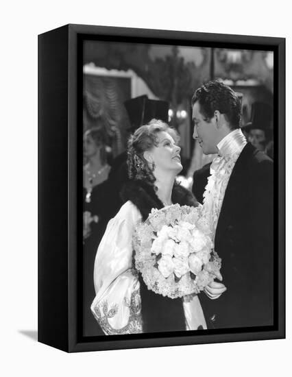 Camille by George Cukor, based on a novel by Alexandre Dumas son, with Greta Garbo, Robert Taylor, -null-Framed Stretched Canvas